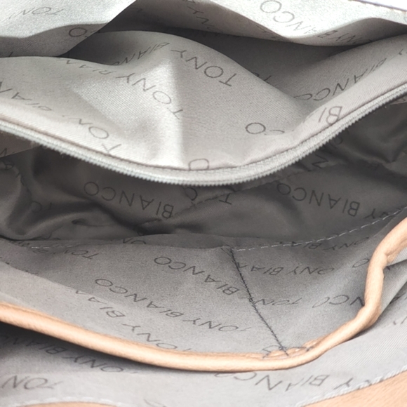 Tony Bianco bag satchel tote textured faux leather 27x23 cm NWOT - Picture 8 of 16